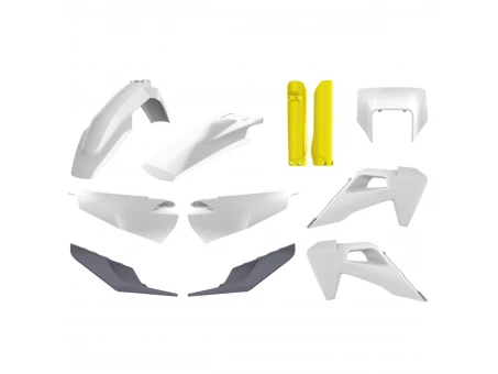 Kit plastice POLISPORT - (FULL KIT) Husqvarna TE/FE TPI '20-'23  - Alb Galben Gri