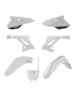 Kit plastice POLISPORT - HONDA CR 125/250 '04-'07 - Alb Negru