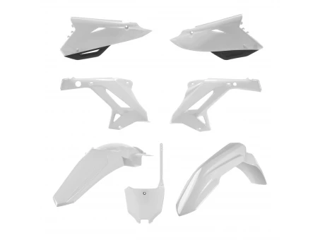 Kit plastice POLISPORT - HONDA CR 125/250 '04-'07 - Alb Negru