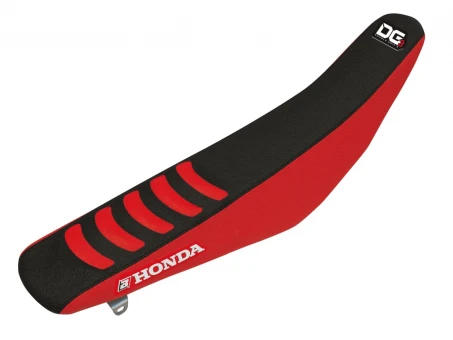 Husă șa BLACKBIRD HONDA CRF 250R '10-'13, CRF 450R '09-'12 DOUBLE GRIP 3, culoare Negru Rosu