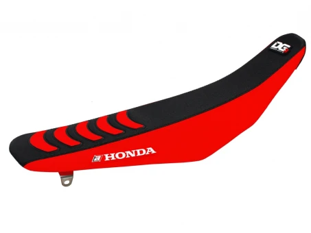 Husă șa BLACKBIRD HONDA CRF 250R '14-'17, CRF 450R '13-'16 DOUBLE GRIP 3, culoare Negru Rosu