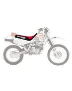 Husă șa BLACKBIRD HONDA XR 600 '88-'99 LOGO HONDA, TRADITIONAL, culoare Rosu/Negru