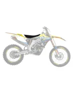 Husă șa BLACKBIRD SUZUKI RMZ 250 '19-'23, RMZ450 '18-'23 DREAM 4 culoare Negru Galben Alb