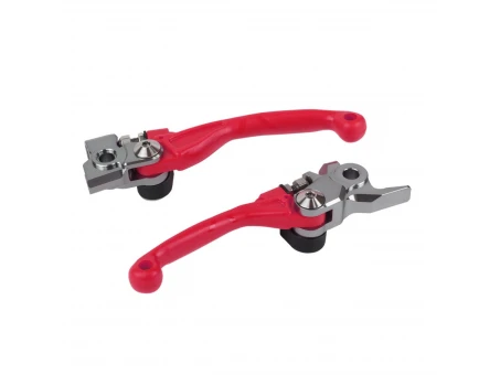 Kit manete frana si ambreiaj POLISPORT - HONDA CRF 250 '07-'20; CRF 450 '07-'20 - Rosu