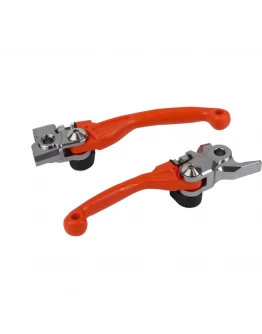 Kit manete frana si ambreiaj POLISPORT - KTM SX 250 '14-22; EXC 250/300 '14-22; SX-F/EXC-F '14-22; Husqvarna FC '14-'16 - Portocaliu