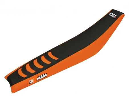Husă șa BLACKBIRD KTM SX/SXF '98-'06, EXC/EXCF '98-'07 (SX ALL MODELS '98-'06) (EXC ALL MODELS '98-'07) DOUBLE GRIP 3 culoare Negru Portocaliu