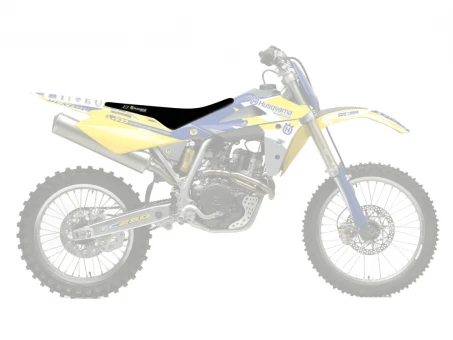 Husă șa BLACKBIRD HUSQVARNA CR/WR 125 '06-'08, WR 250/300 '06-'13; TE/TC 250/450/510 '05-'07 DOUBLE GRIP 3 culoare Negru Galben
