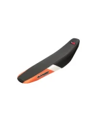 Kit grafic BLACKBIRD + husă șa KTM SX/SX-F '19-'22, EXC/EXC-F '20-'23 DREAM 4 culoare Portocaliu/Negru