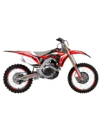 Kit grafic BLACKBIRD HONDA CRF 250R '18-'21, CRF 450R '17-'21, CRF 450X '17-'24 culoare Rosu Negru