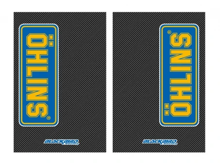 Kit grafic BLACKBIRD pentru telescoape OHLINS-CARBON Set 2 bucati