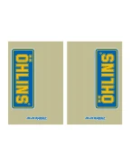 Kit grafic BLACKBIRD pentru telescoape OHLINS-CLEAR Set 2 bucati