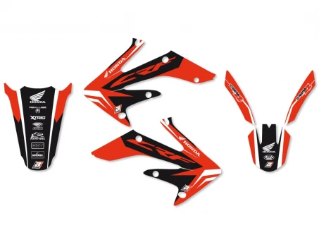 Kit grafic BLACKBIRD HONDA CRF 250R '04-'09, CRF 250X '04-'21 DREAM 4 culoare Rosu Negru