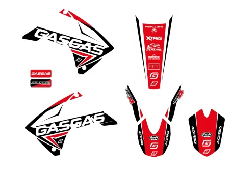Kit grafic BLACKBIRD GAS GAS EC 125/250/300 '10-'11, FSR 250/450 '10-'11 DREAM 4 culoare Rosu Negru