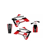 Kit grafic BLACKBIRD GAS GAS EC 125/250/300 '02-'06; FSR 450 '02-'06 DREAM 4 culoare Rosu Negru Alb