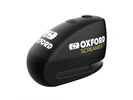Lacat antifurt blocare disc frana Oxford Screamer 7 - Negru/Galben