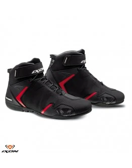 Ghete moto Roadster barbati All Season Ixon model Gambler MS - Negru,rosu