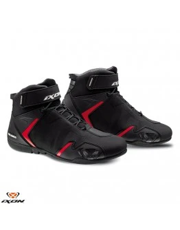 Ghete moto Roadster barbati All Season Ixon model Gambler WP MS - Negru,rosu