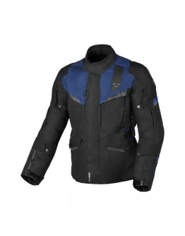 Geaca textil impermeabila touring MACNA ZASTRO - Negru,Albastru