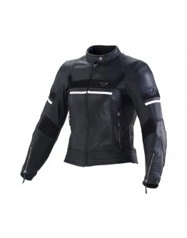 Geaca de piele dama MACNA DAISY- Negru,Alb