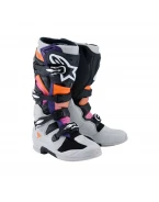 Cizme cross-enduro Alpinestars Tech 7 2025 - Negru/Gri/Portocaliu fluo | 2012025/1594