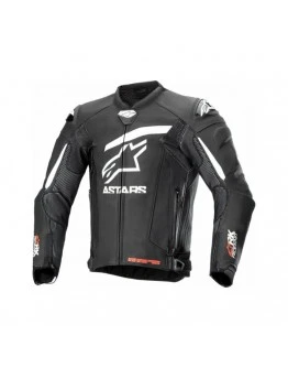 Geaca de piele Alpinestars GP PLUS R V4 RIDEKNIT Negru,Alb