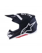 Cască Cross-Enduro ALPINESTARS Supertech S-M7 Dasher ECE06 - Negru/Alb mat | 8302126/1121