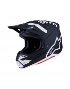 Cască Cross-Enduro ALPINESTARS Supertech S-M7 Dasher ECE06 - Negru/Alb mat | 8302126/1121
