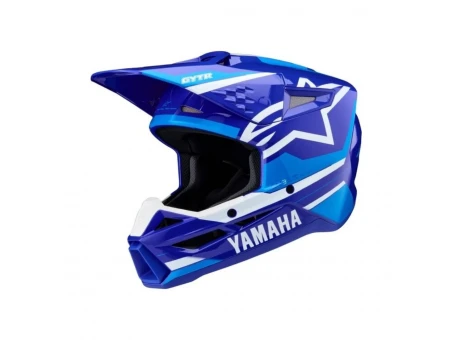 Cască cross-enduro Alpinestars S-M3 Yamaha ECE 22.06 - Albastru/Alb | 8302826/7249