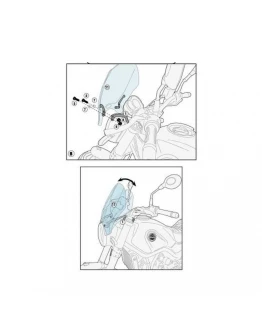 Suport parbriz KAPPA - 100ALK, 100ALBK, 140AK, 140SK BENELLI LEONCINO 500 (17-18)