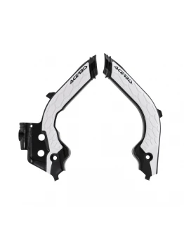 Set Protecții cadru Acerbis X-Grip pentru Husqvarna și GasGas - Negru/Alb