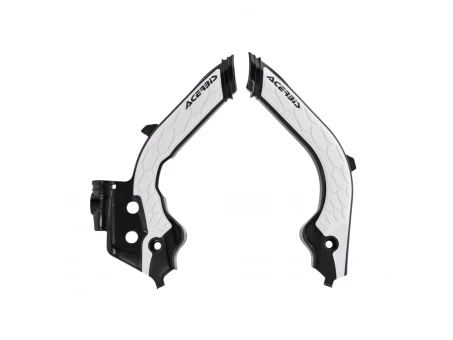 Set Protecții cadru Acerbis X-Grip pentru Husqvarna și GasGas - Negru/Alb | 0023600.726