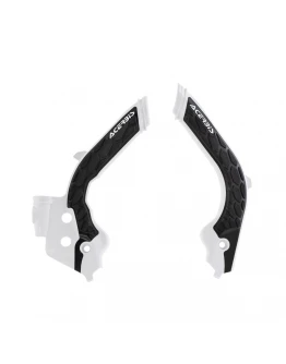 Set Protecții cadru Acerbis X-Grip pentru Husqvarna și GasGas - Alb/Negru