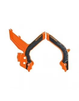 Protecții cadru ACERBIS X-GRIP KTM EXC / EXC-F / XC-W / XCF-W ’20–’23 - Portocaliu/Negru