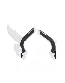 Protecții cadru ACERBIS X-GRIP KTM EXC / EXC-F / XC-W / XCF-W ’20–’23 - Alb/Negru	