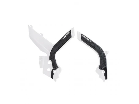 Protecții cadru ACERBIS X-GRIP KTM EXC / EXC-F / XC-W / XCF-W ’20–’23 - Alb/Negru | 0024009.237