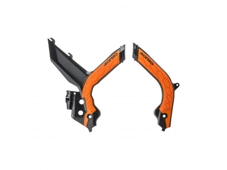 Protecții cadru ACERBIS X-GRIP KTM EXC / EXC-F / XC-W / XCF-W ’20–’23 - Negru/Portocaliu | 0024009.313