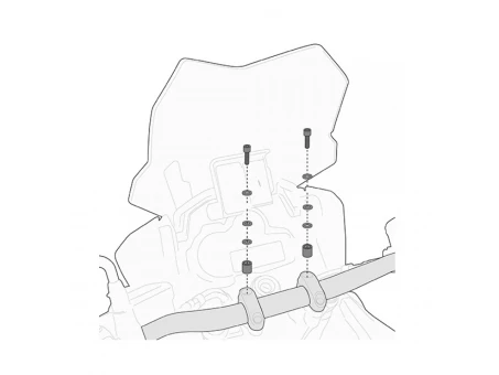 Kit montaj Smart Bar KAPPA - HONDA / SUZUKI / KAWASAKI | 02SKITK