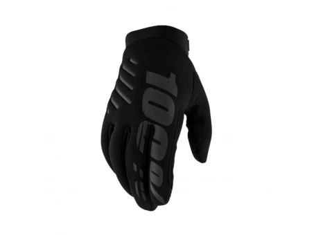 Mănuși cross/enduro 100% Brisker Softshell - Negru | 10003-0000
