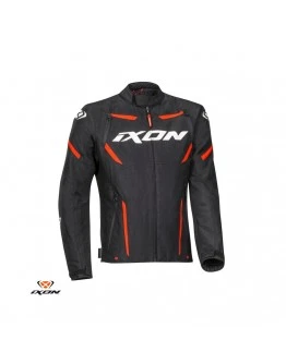 Geaca (jacheta) motociclete barbati Racing/Roadster Ixon mid-season model Striker MS - Negru,alb,Rosu