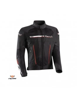 Geaca (jacheta) motociclete barbati Racing/Roadster Ixon All season model T-Rex MS - Negru,alb,Rosu