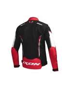 Geaca moto barbati Racing/Roadster Ixon vara Striker AIR WP MS - Negru/Alb/Rosu | 1001011401027