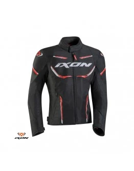 Geaca (jacheta) motociclete barbati Racing/Roadster Ixon vara model Striker AIR WP MS - Negru,Rosu,alb