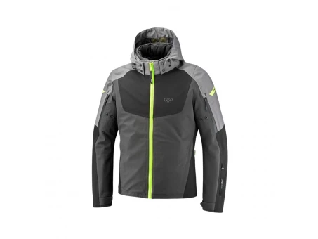 Geaca moto barbati Touring/Adventure/Urban Ixon All season Burning MS - Gri/Negru/Galben fluo | 1001011504037
