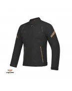 Geaca (jacheta) motobarbati Urban/Heritage Ixon mid-season model Striker Retro WP MS - Negru/Maro