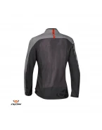 Geaca moto femei Racing/Roadster Ixon vara model Orion LS - Antracit/gri/rosu