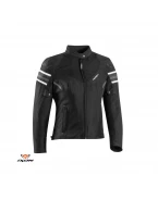 Geaca (jacheta) motociclete femei Racing/Roadster Ixon All season model Ilana LS - Negru/alb