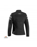 Geaca (jacheta) motociclete femei Racing/Roadster Ixon All season model Ilana LS - Negru/alb