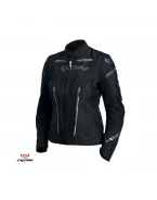 Geaca (jacheta) motociclete femei Racing/Roadster Ixon vara model Striker AIR WPL LS culoare: negru - Negru , 4XL