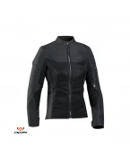 Geaca (jacheta) motociclete femei Racing/Roadster Ixon vara model Fresh LS - Negru