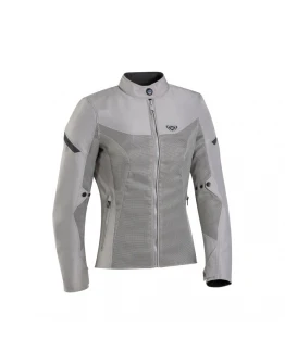 Geacă moto femei vara Ixon Fresh LS Racing/Roadster - Greige (gri)